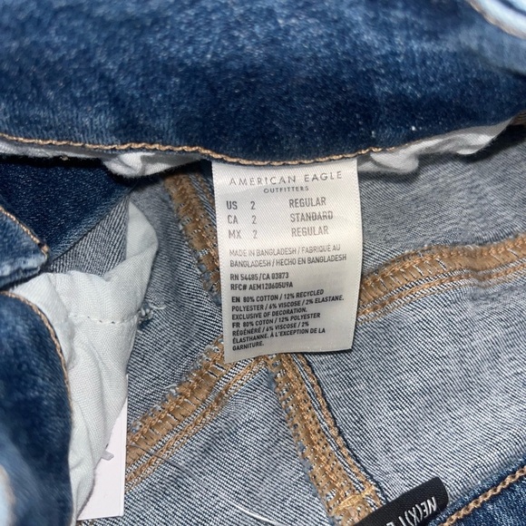 💲⭐️💲NEW! American Eagle Denim Mini Skirt (Curvy) Sz:2 - Picture 6 of 10